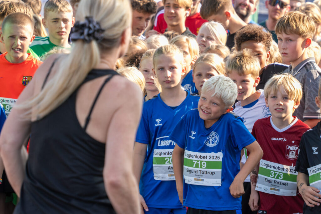 Masser af børn deltog i Løgtenløbet