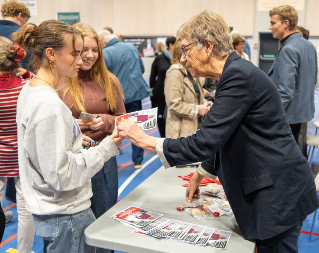 Ungdommen var også repræsenteret ved vælgermødet.